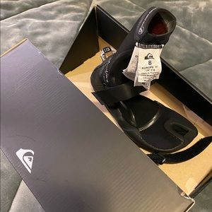 QUICKSILVER HIGH-LINE SPLIT TOE BOOT, 3MM, BLACK, 8